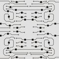 Vector circuit board illustration